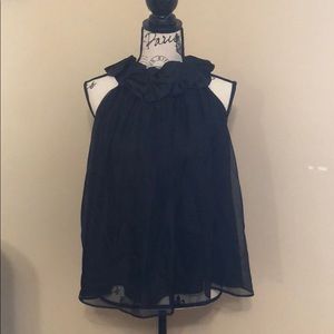 Black chiffon blouse